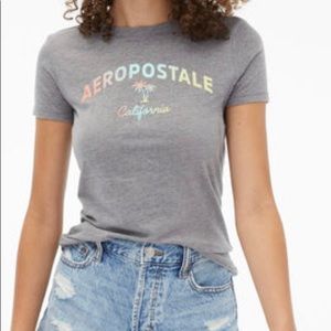 Aeropostale California Palm Trees Graphic Tee